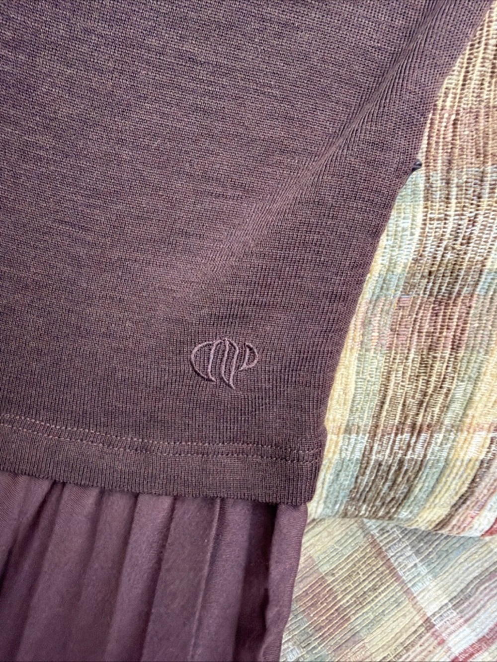 Brown Pleated Maxi Dress - Classic Women’s Dress - Picture 4 of 7